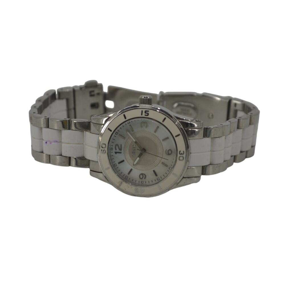 Relic Wristwatch 90s Relic 34mm Enamel Bezel Dial SilverTone